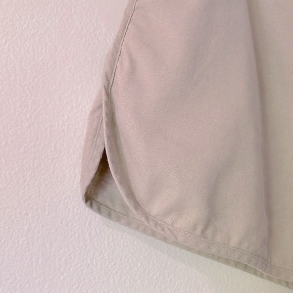 WOMN. Series II Riley Cotton Linen Shorts in Tan Small - Picture 4 of 9
